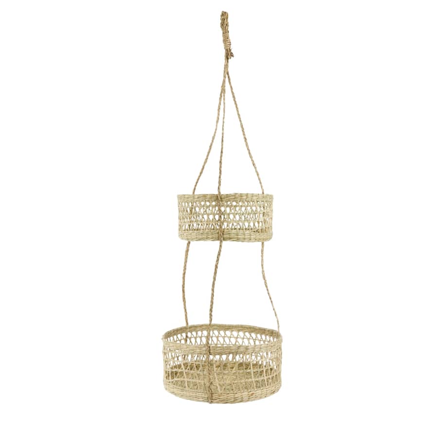 Natural Elements Natural Seagrass Hanging Basket