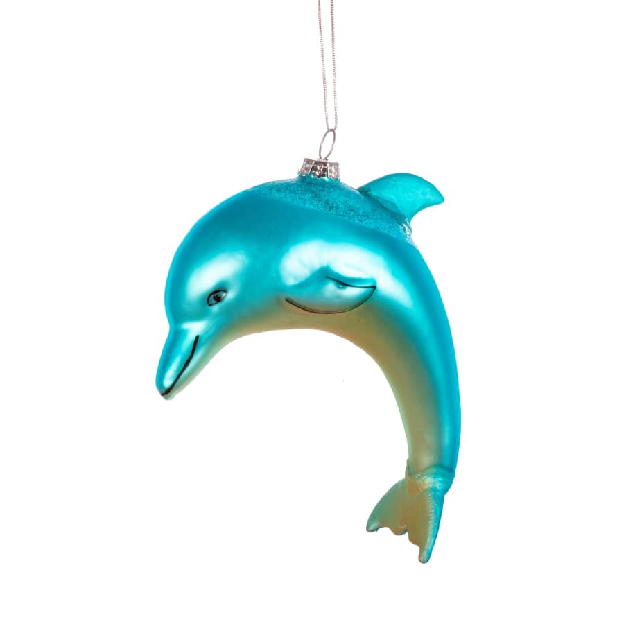 &Quirky Dolphin Shaped Bauble