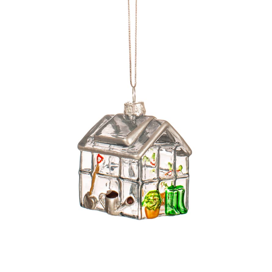 &Quirky Mini Greenhouse Shaped Bauble