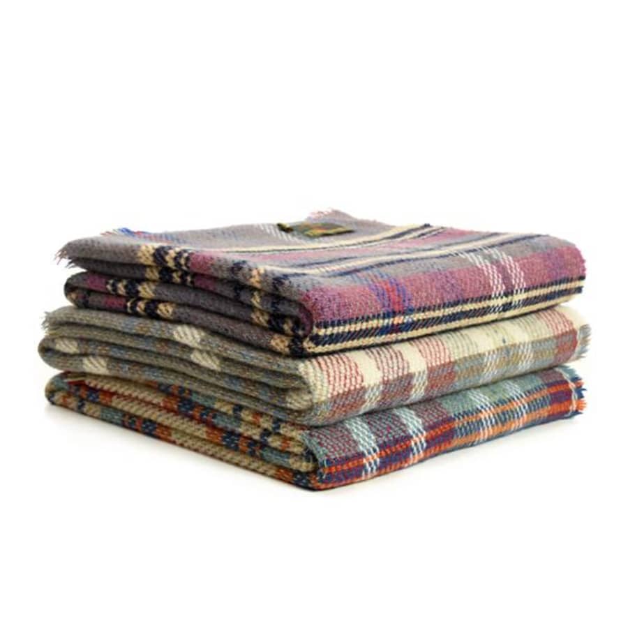 Tweedmill Recycled Wool Throw Large Assorted Colours