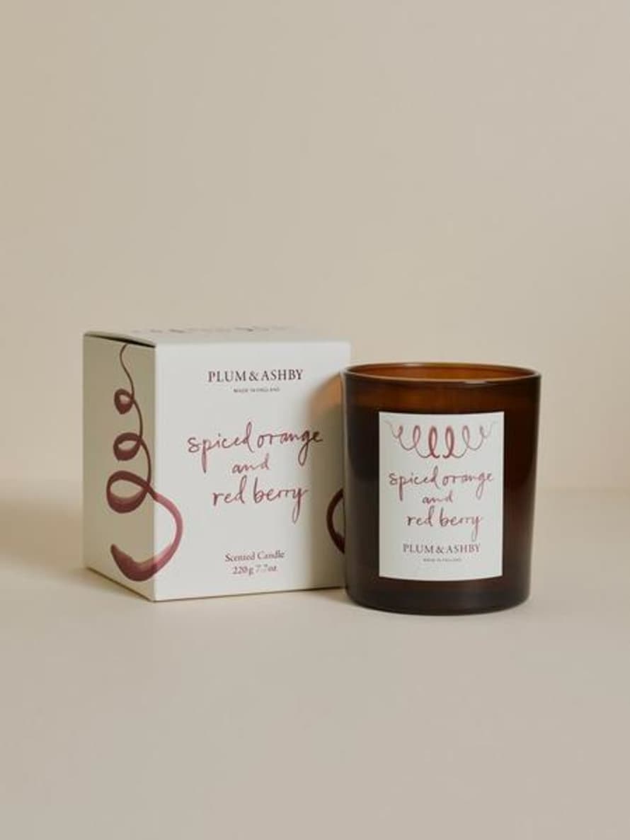 Plum + Ashby Spiced Orange Red Berry Candle