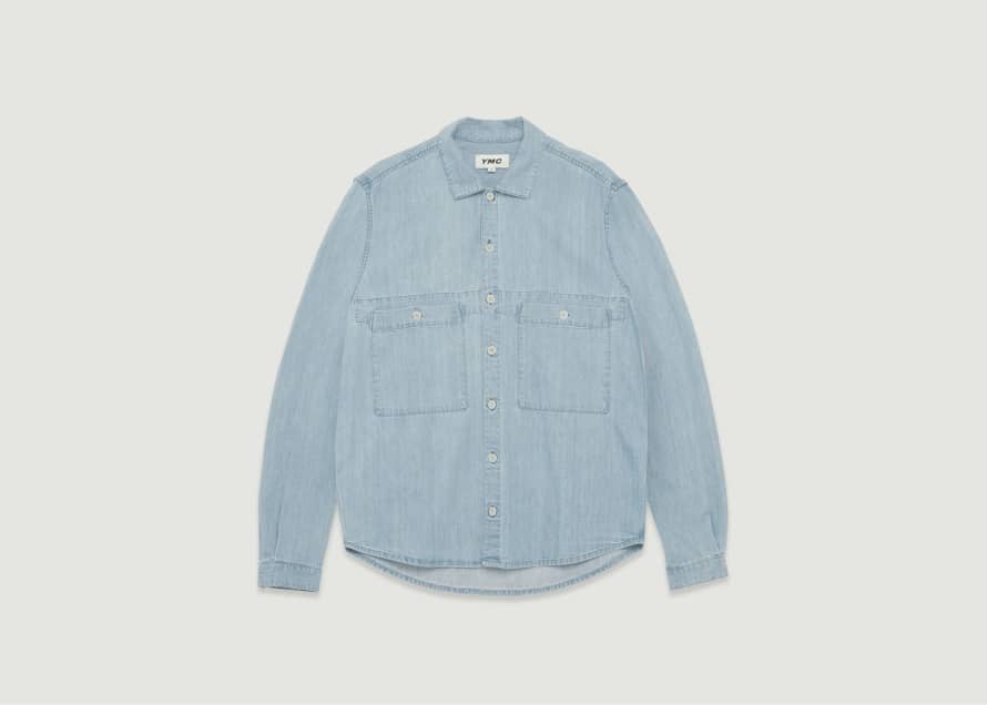 YMC Doc Savage Bleached Denim Shirt