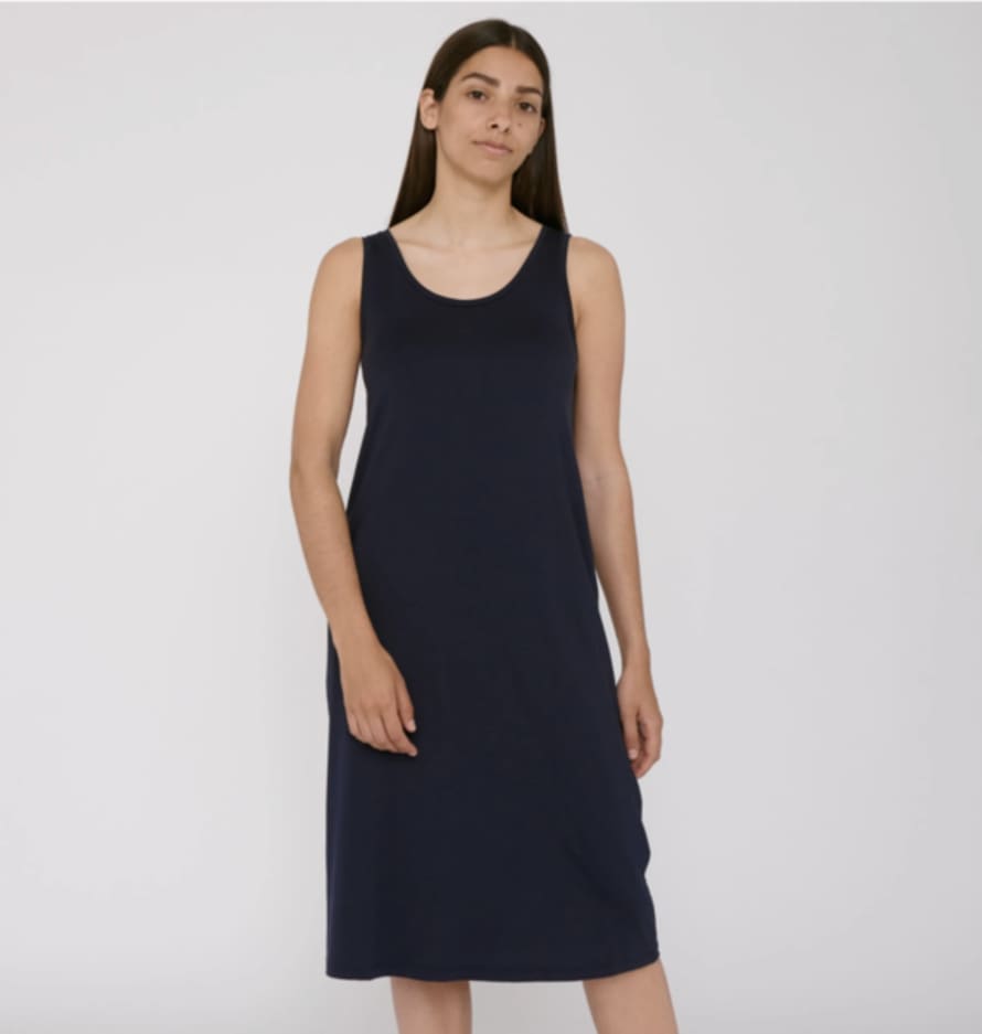 Organic Basics Robe Sans Manches Noire Tencel™ Lite Dress