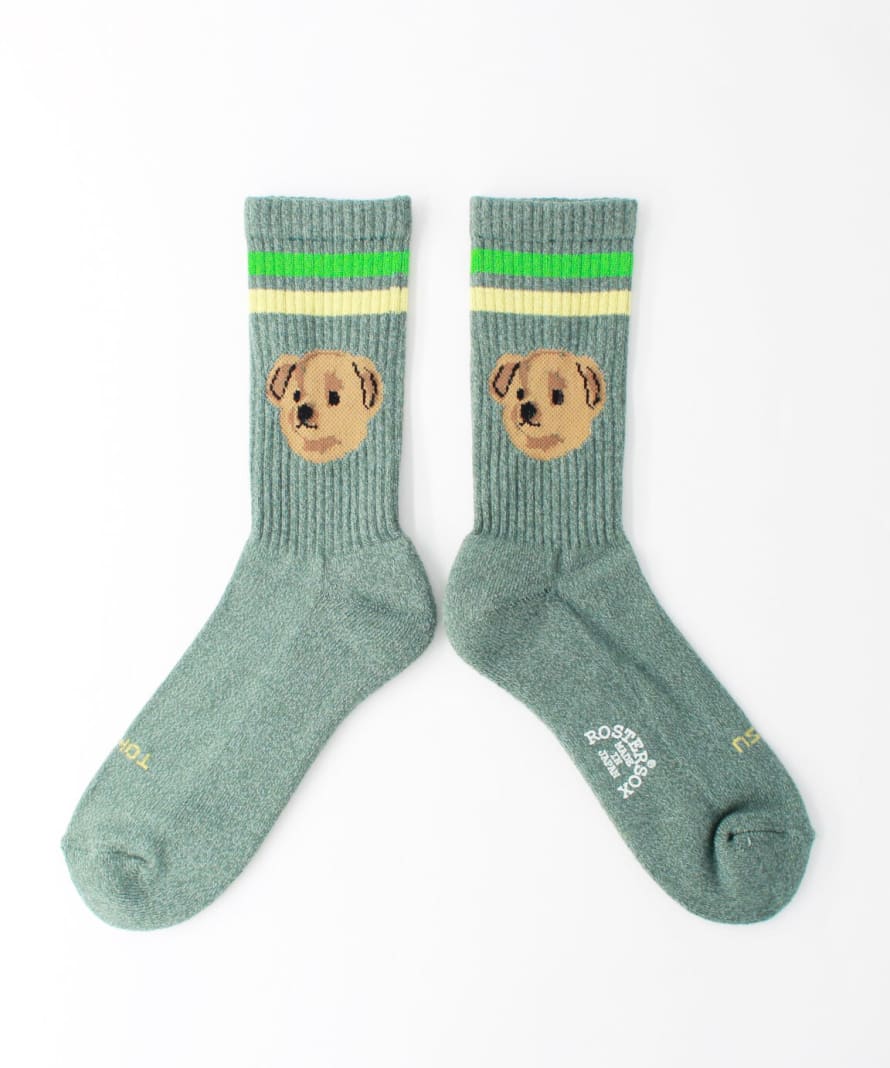 Rostersox Bear Moku Socks - Green