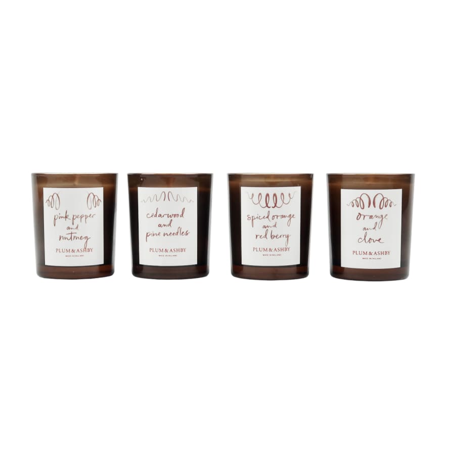 Plum + Ashby Set of 4 Small Candles