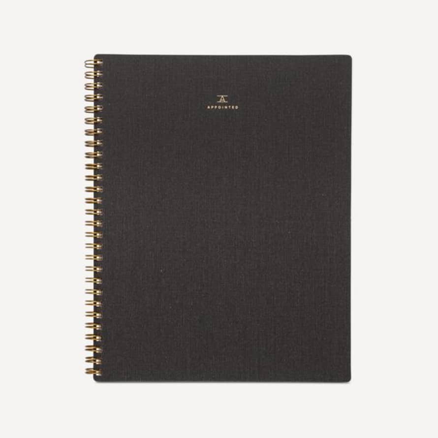 Appointed B 6 Notebook Charcoal Grey
