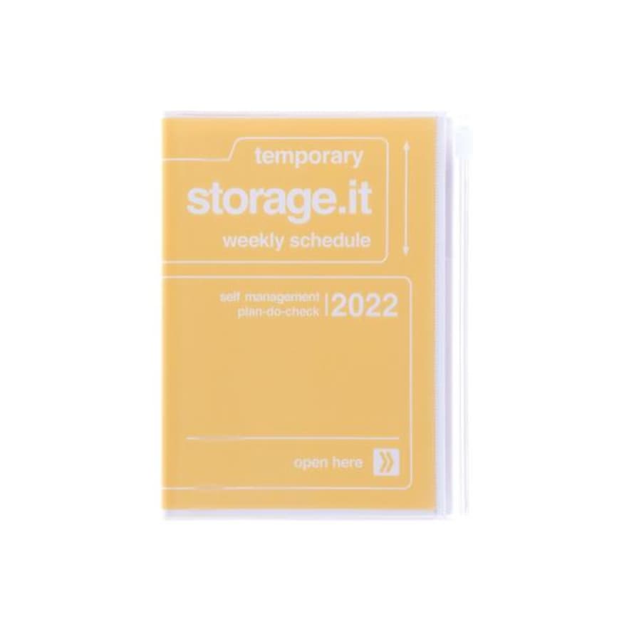 Mark's  16 Month Storage It Diary A6 Yellow