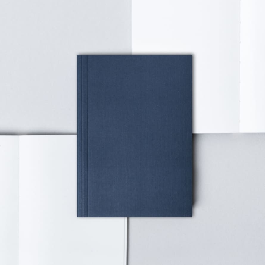 Ola Pocket Layflat Notebook Navy Plain