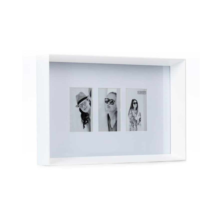 XLBOOM 3 x 10cm White Prado Frame