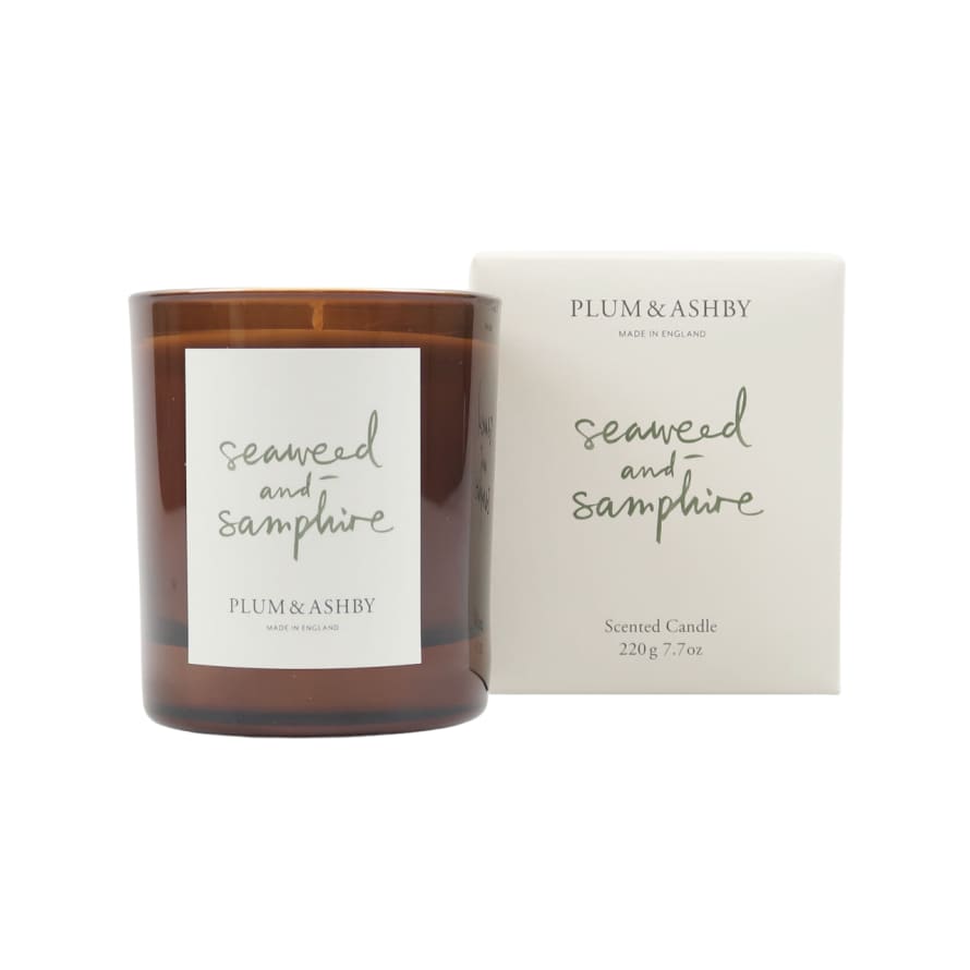 Plum + Ashby Seaweed & Samphire Scented Candle - Large