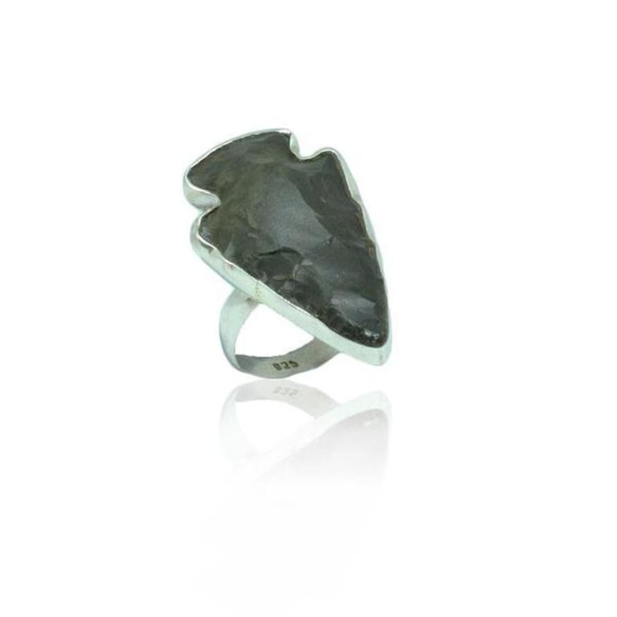 Window Dressing The Soul Wdts 925 Silver Agate Arrowhead Ring