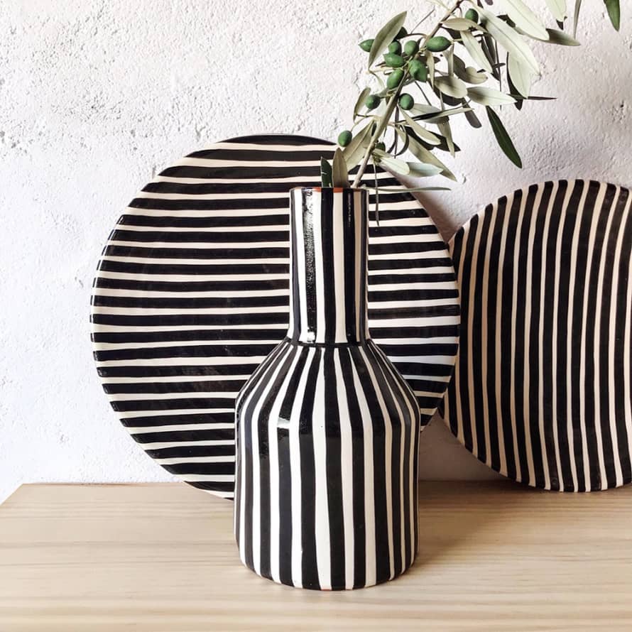 Trouva: Black Terracotta Garafe Vase