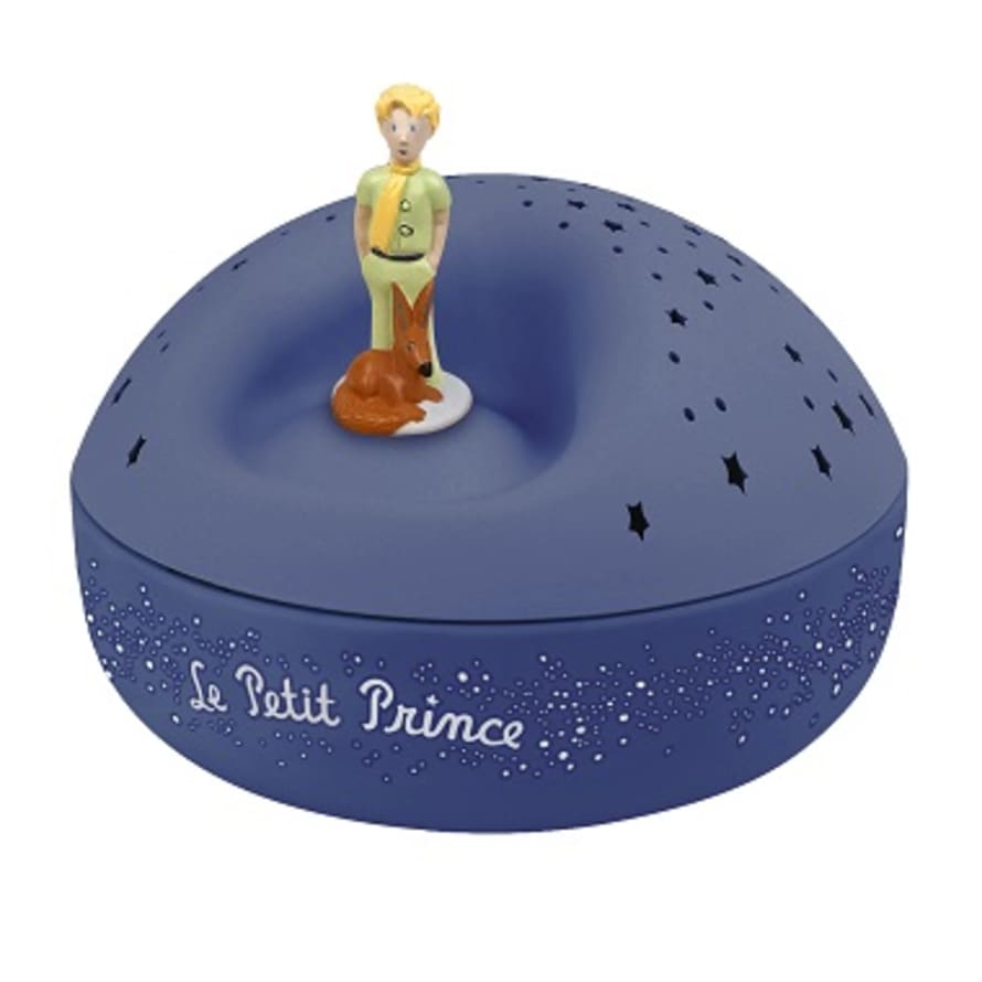 Trousselier Blue The Little Prince Musical Star Projector Night Light with Batteries