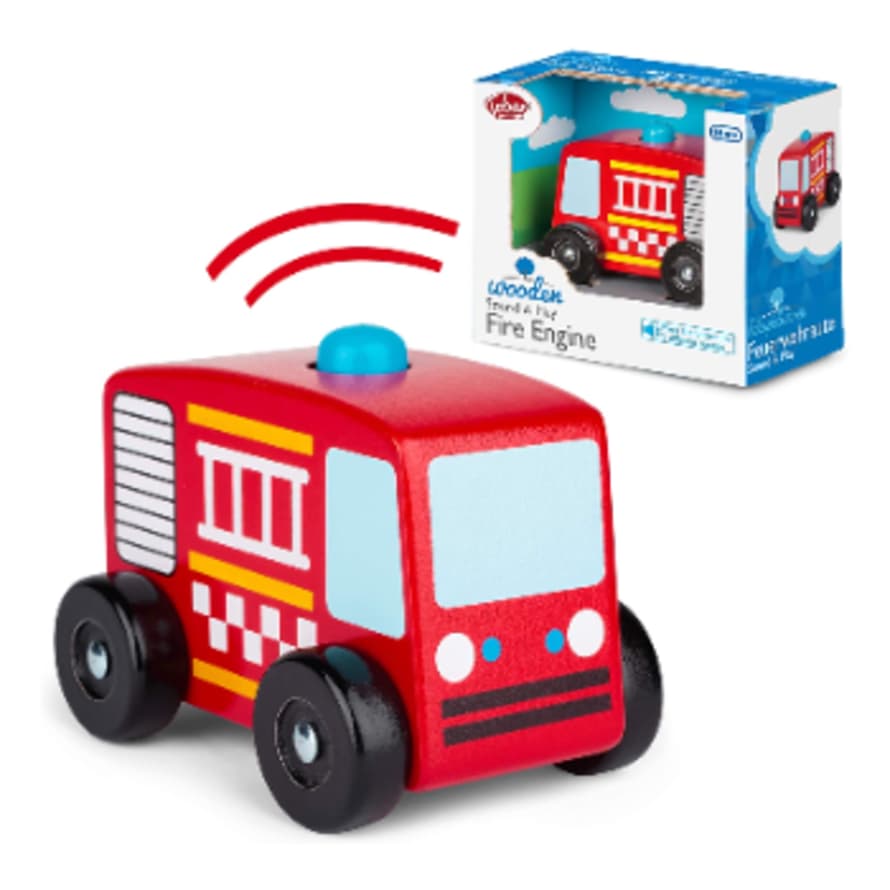 Tobar Wooden Sound and Play Fire Engine Toy