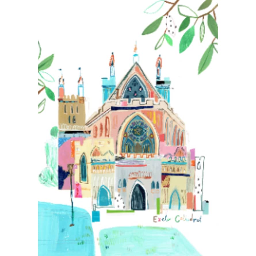 Hyde And Seek Exeter Cathedral Art Print A4