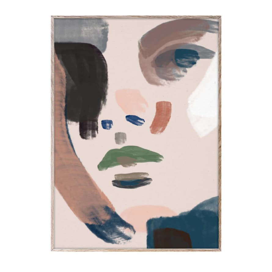 Paper Collective Her Abstract Face Art Print