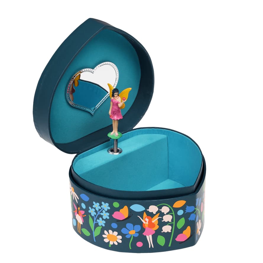 BOUTIQUE CARPE DIEM Fairies in The Garden Heart Jewellery Box