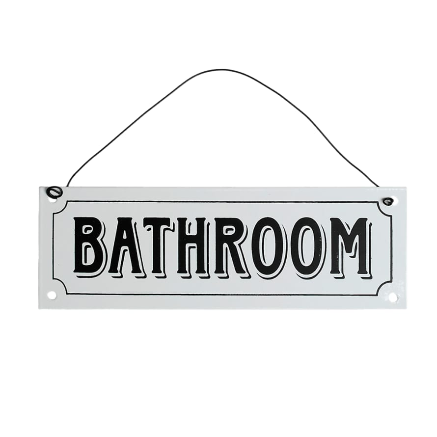 BOUTIQUE CARPE DIEM Bathroom Metal Hanging Sign