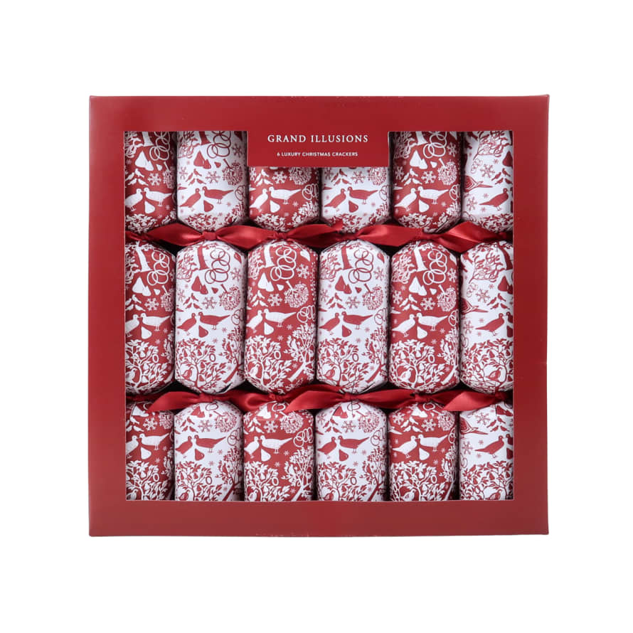 Grand Ilusions Luxury Christmas Crackers - Red Partridge