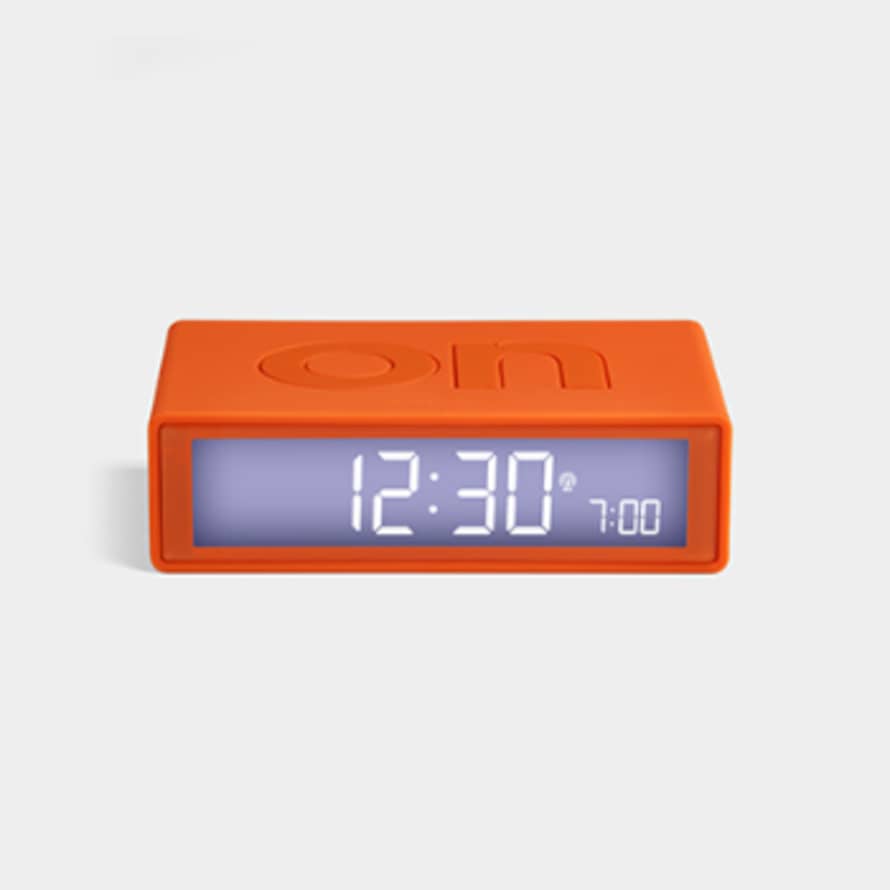 Lexon Design Orange Flip + Alarm Clock