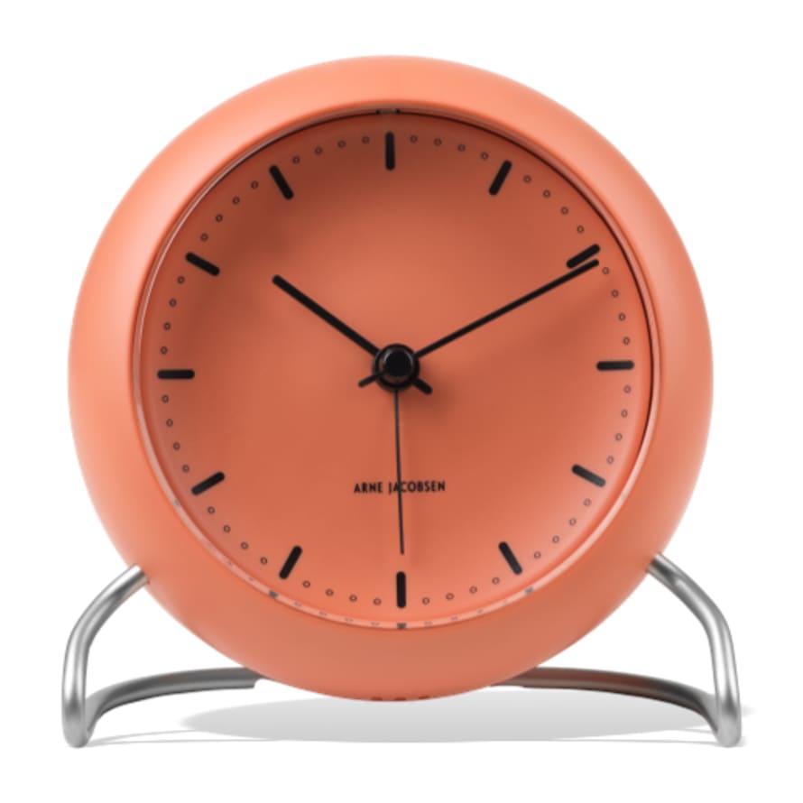 Arne Jacobsen Arne Jacobsen City Hall Table Alarm Clock Pale Orange