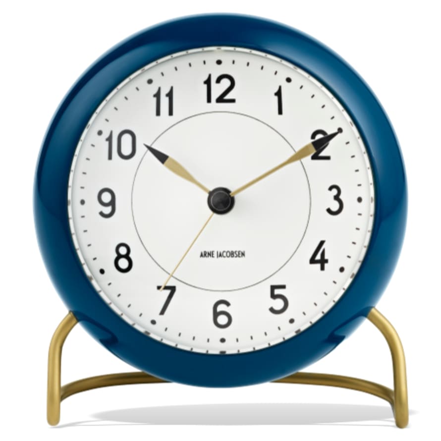 Arne Jacobsen Arne Jacobsen Station Table Alarm Clock Teal