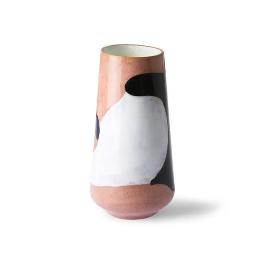 HK Living Vase Céramique Peint