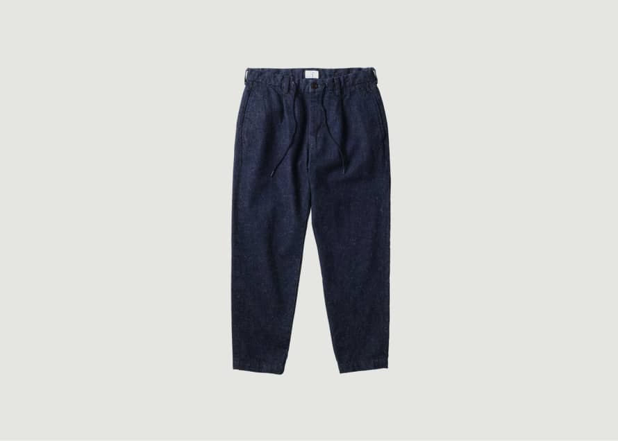 Japan Blue Jeans Cotton And Banana Fibers Denim Loose Pants