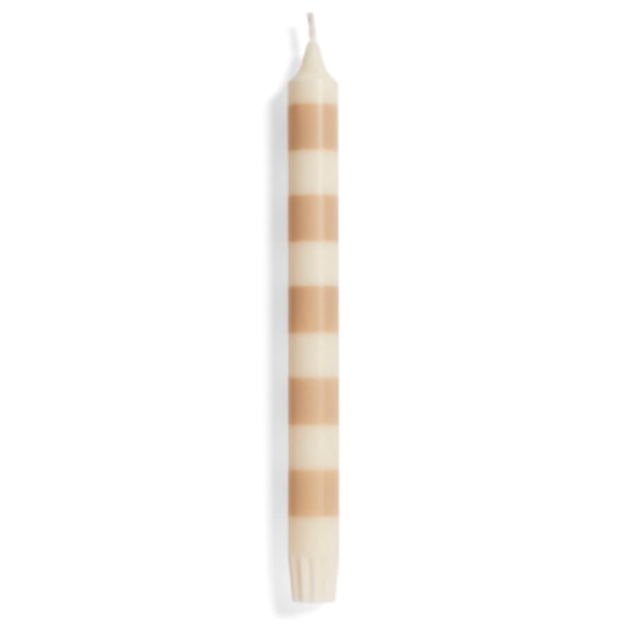 HAY Stripe Candle - Beige and Sand
