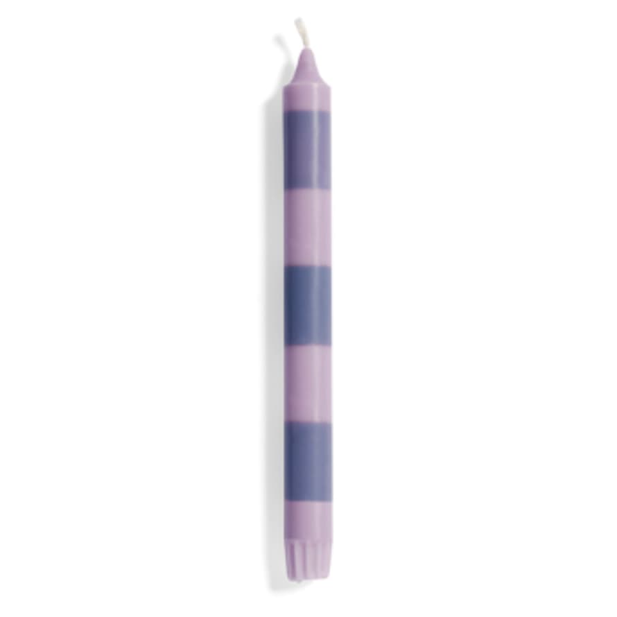 HAY Stripe Candle - Purple and Lilac