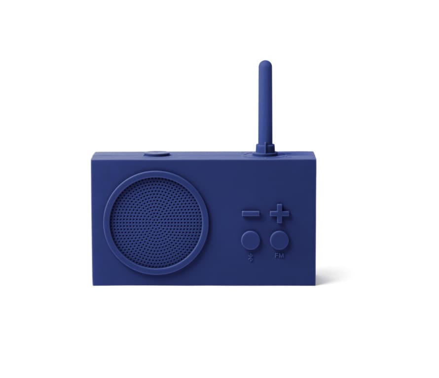 Lexon Dark Blue Tykho FM Radio Bluetooth Speaker
