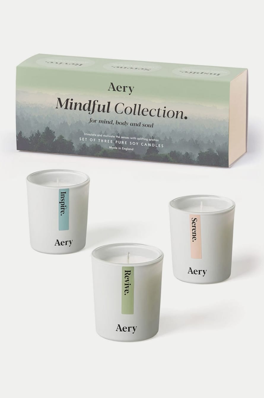 Aery Mindful Gift Set Of Three Candles