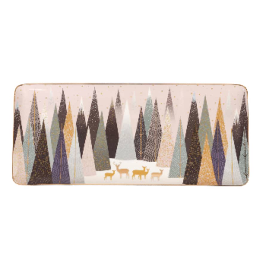 Portmeirion Sara Miller Frosted Pines Sandwich Tray 