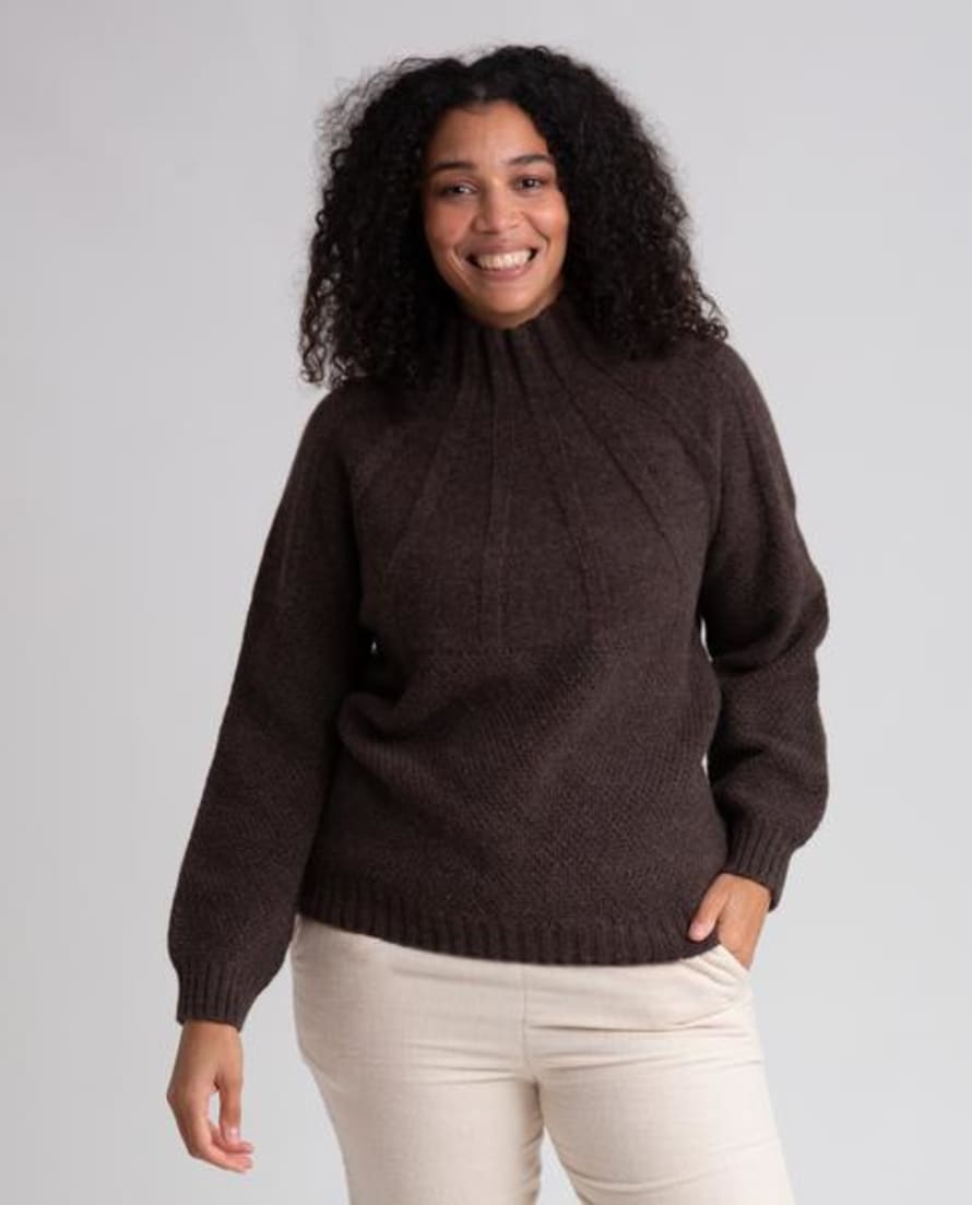 Beaumont Organic Winter '21 Blanche Lambs Wool Jumper In Porcupine