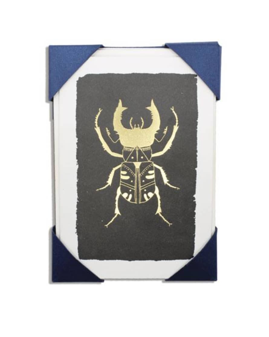 Archivist Black Bug Cards Pack Of 5