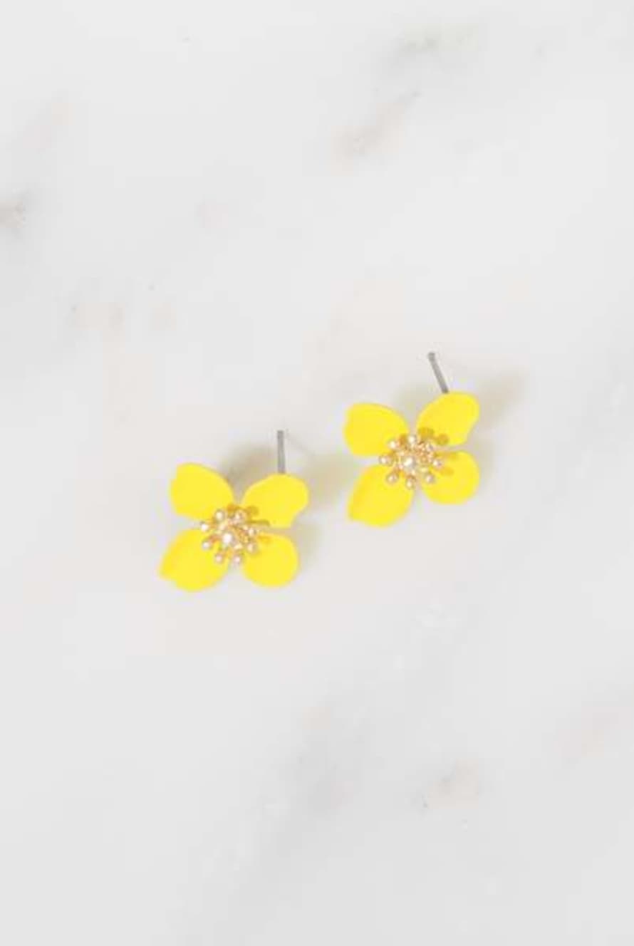 Lilac Rose Lola Yellow Earrings