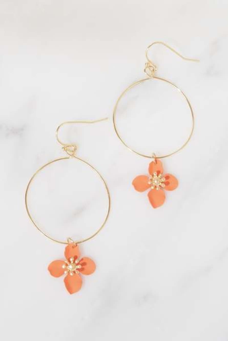 Lilac Rose Ida Orange Earrings