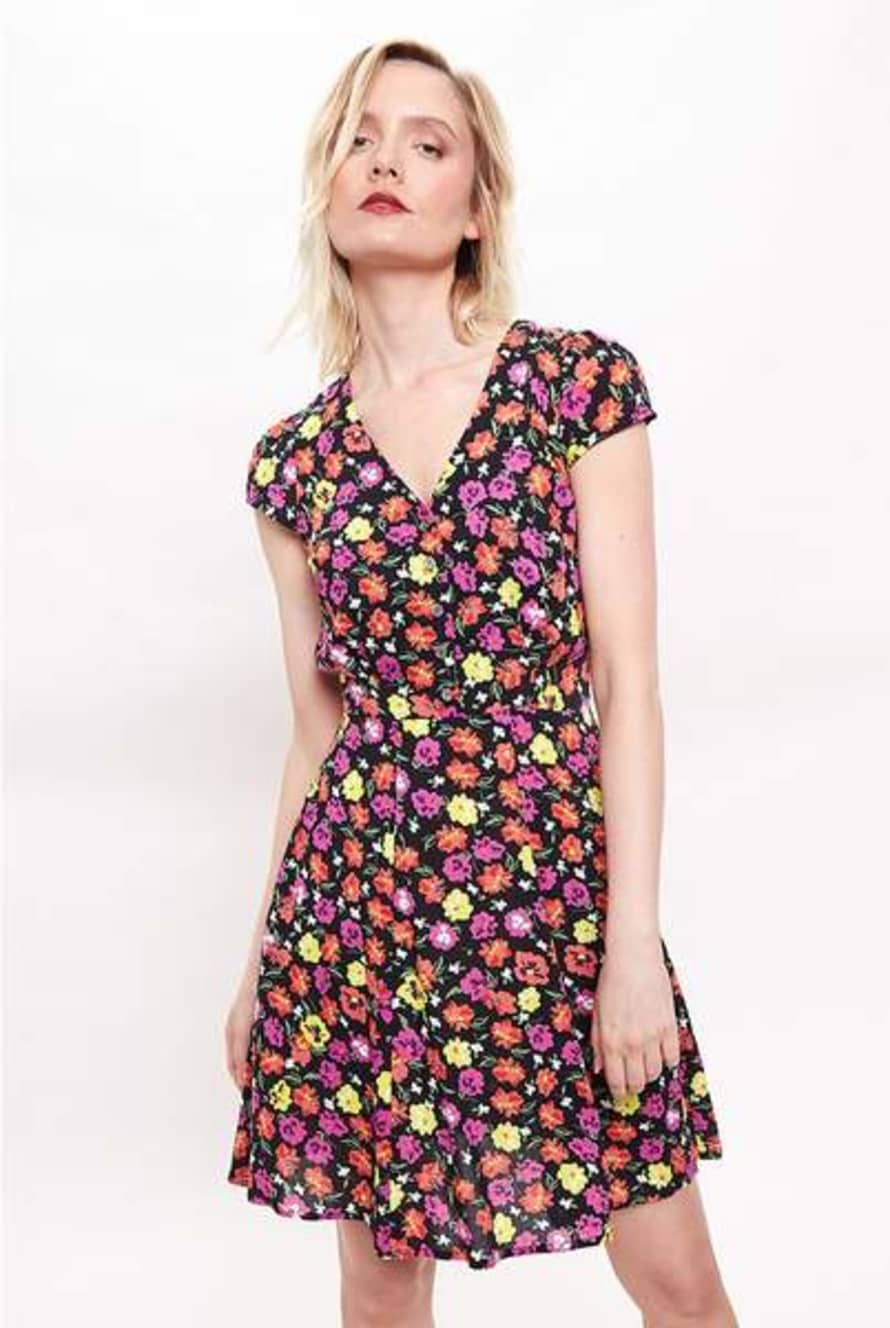 Louche Cathleen Summer Bloom Tea Dress