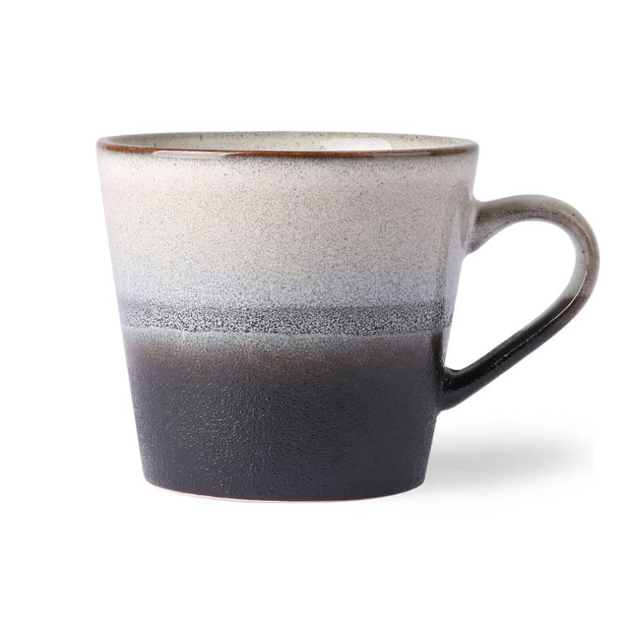 HK Living 70s ceramics: cappuccino mug, rock (set 2)