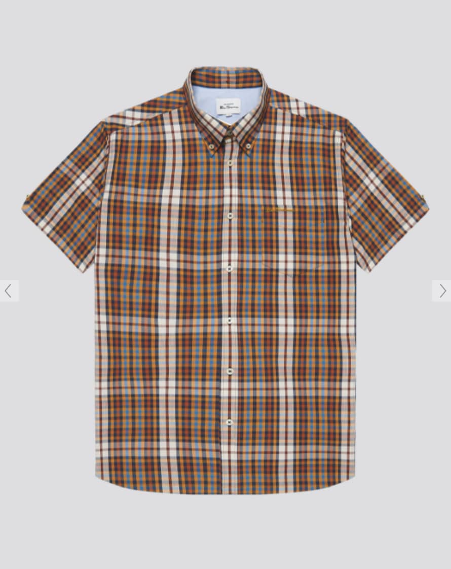 Ben Sherman Dijon Short Sleeve Linear Check Shirt