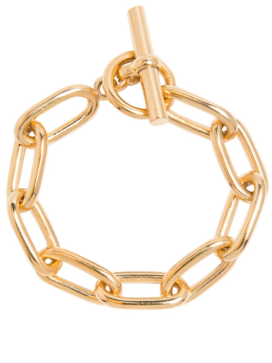 Tilly Sveaas Medium Gold Oval Linked Bracelet Gold