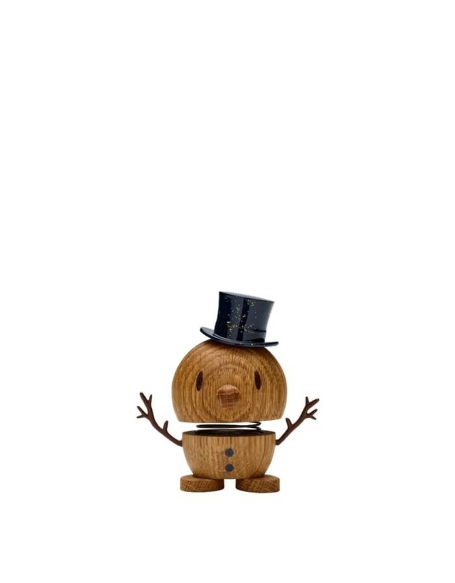 Hoptimist Small Oak Decorative Snowman