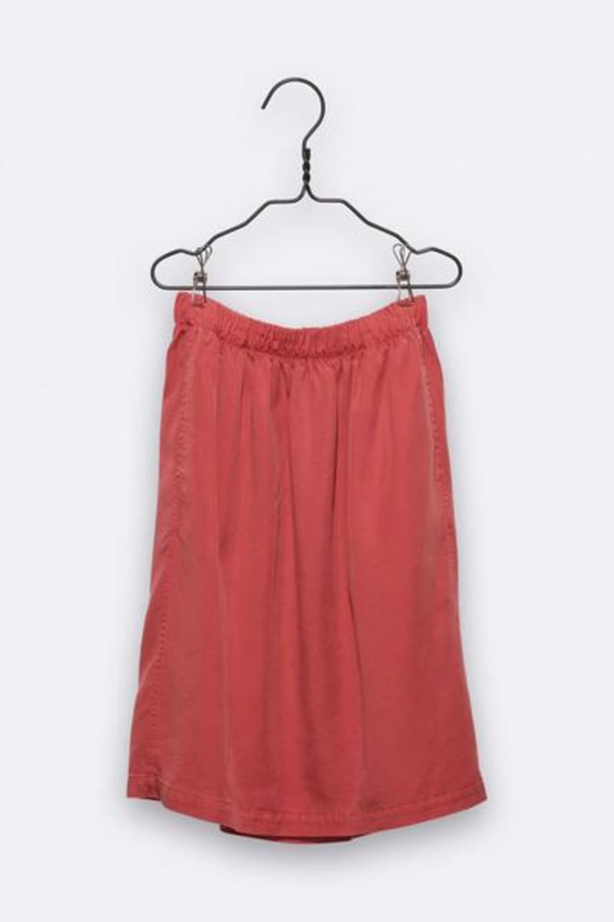 LOVE kidswear Lina Skirt In Coral Coloured Tencel For Kids