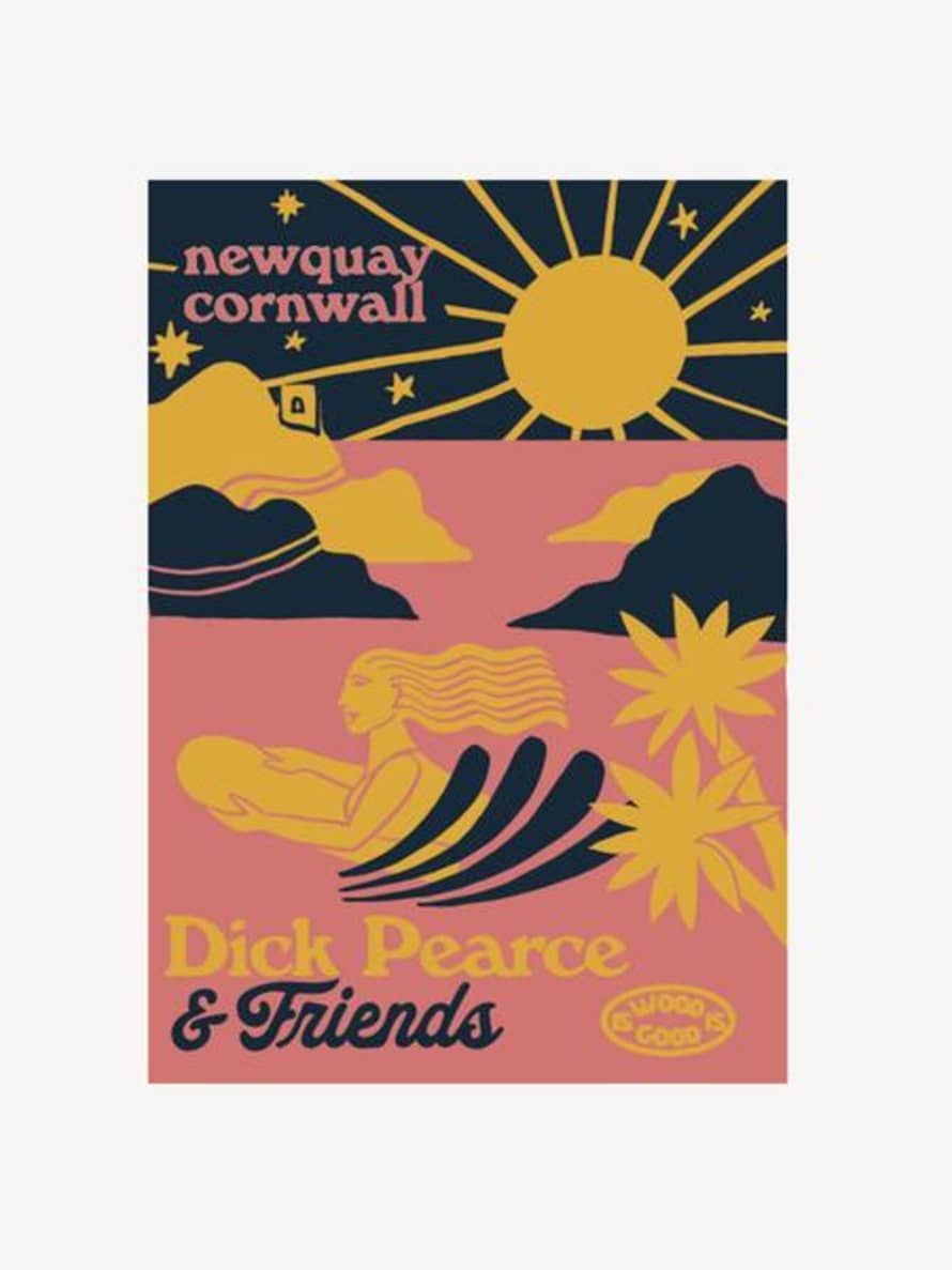 Dick Pearce Bellyboards Newquay Coast Print Clara Jonas