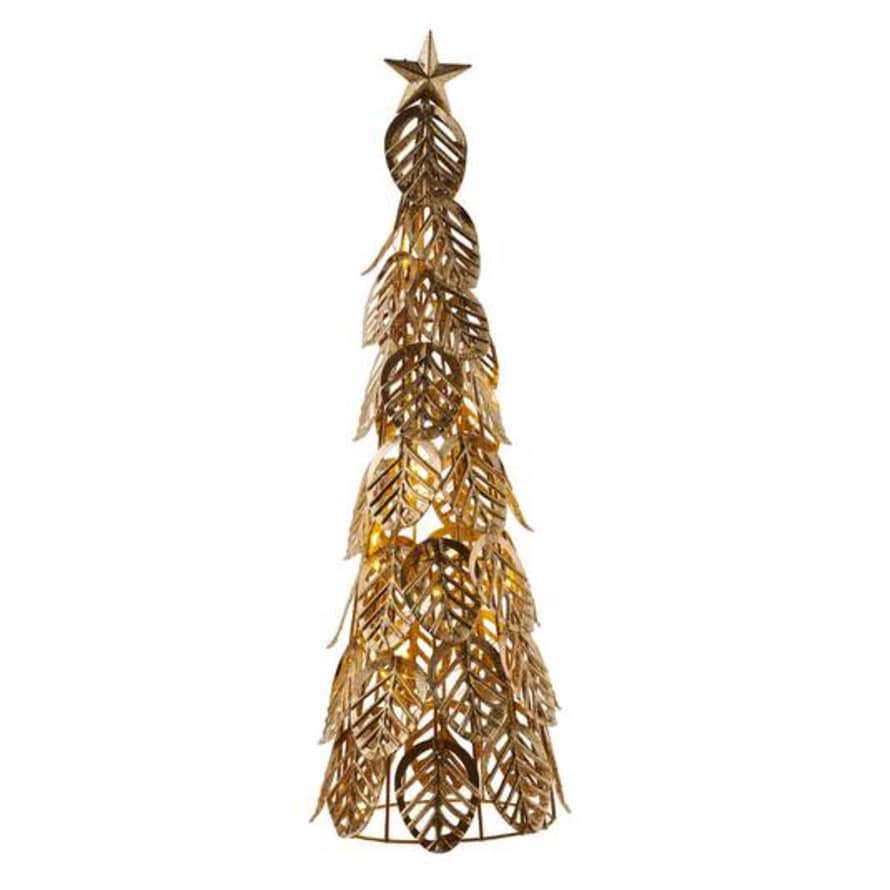 Sirius Arbre décoratif lumineux doré KRISTINE 63,5cm