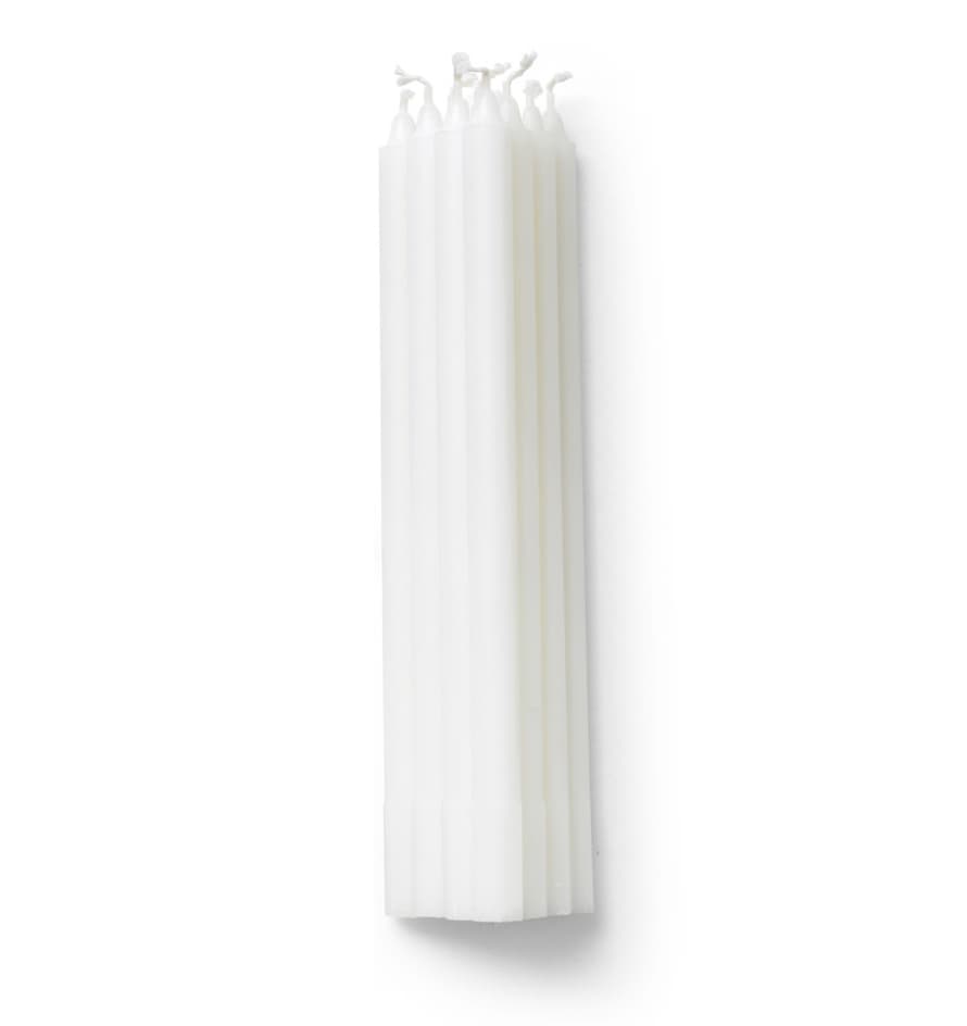 Dottir Winter Stories Candles White 1.3cm Pack of 10