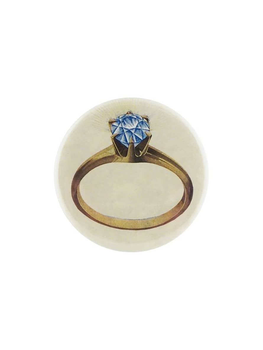 JOHN DERIAN Diamond Ring Mirror