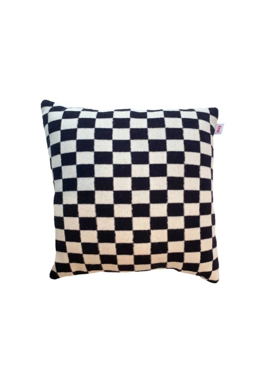 Goods of May Sidney cushion in navy - large 50 x 50cm