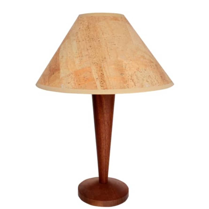 Claire Cartwright Sunset 12" Cork Lampshade - Lamp Fitting