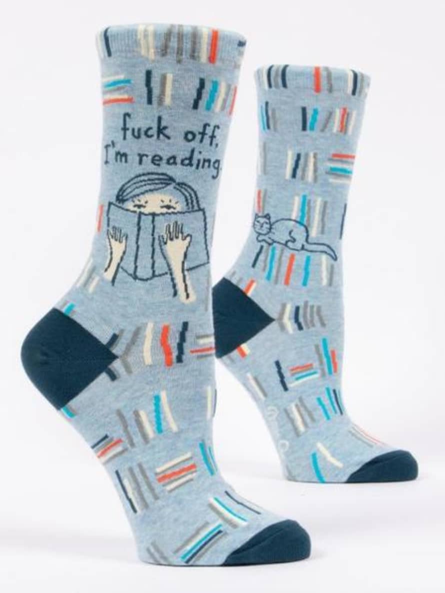 Blue Q F Ck Off Im Reading Womens Socks